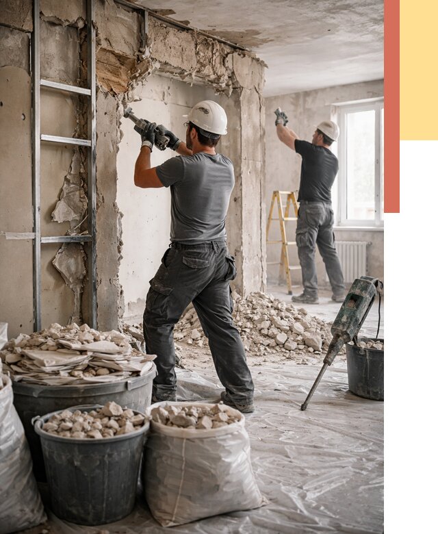 Демонтажные работы в Балашове от 2746 руб. — услуги и цена под ключ | ОТДЕЛОЧНИК-Бла