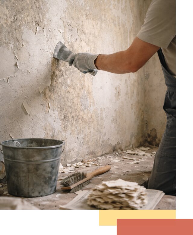 Удаление старой краски со стен в Балашове качественно и быстро