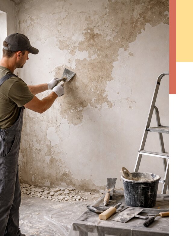 Снятие старой шпаклевки в Балашове от 1881 руб. — быстро и недорого | ОТДЕЛОЧНИК-Бла