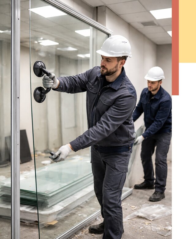 Демонтаж стеклянных перегородок в Балашове от 3254 руб. — быстро и недорого | ОТДЕЛОЧНИК-Бла