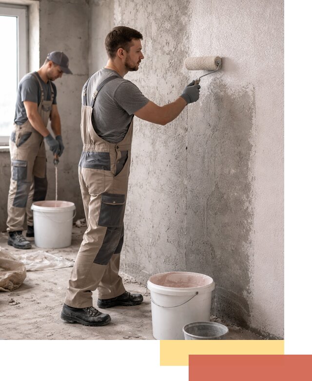 Нанесение бетоноконтакта на стены в Балашове для последующей отделки