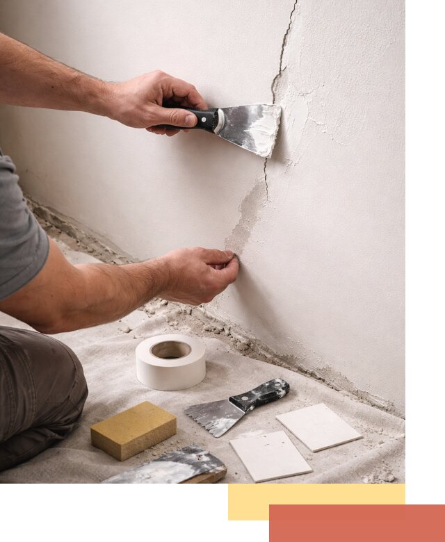 Заделка трещин и сколов в стенах и потолках в Балашове