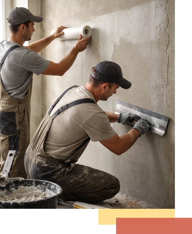 Армирование стен стеклосеткой в Балашове для прочной отделки