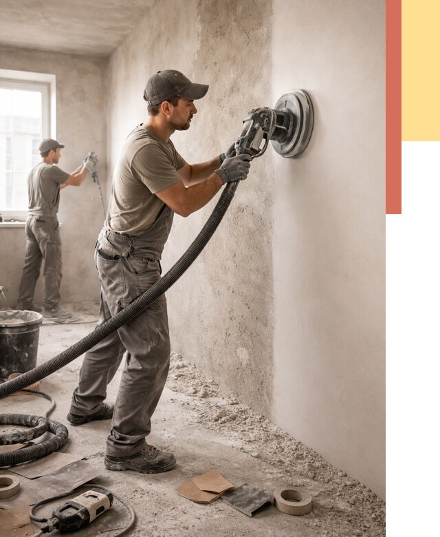 Шлифовка стен в Балашове от 1220 руб/м2 — быстро и недорого | ОТДЕЛОЧНИК-Бла