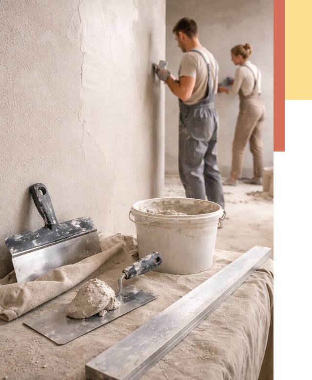 Штукатурка стен гипсовая в Балашове от 4576 руб/м2 — быстро и недорого | ОТДЕЛОЧНИК-Бла