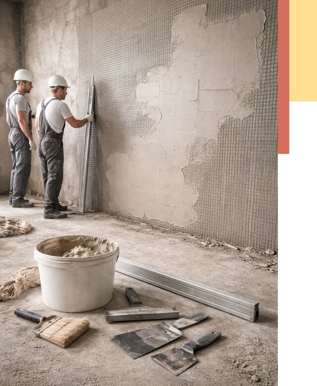 Штукатурка стен по сетке в Балашове от 5593 руб./м2 — быстро и недорого | ОТДЕЛОЧНИК-Бла