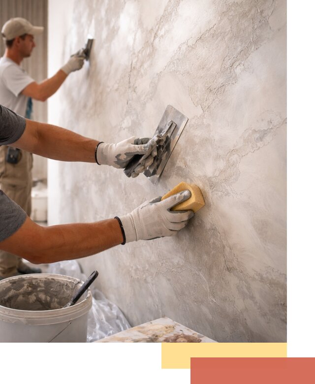 Декоративная штукатурка под мрамор в Балашове для стен и потолков