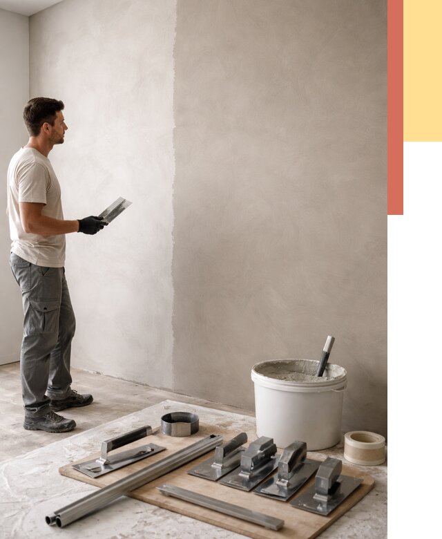 Нанесение микроцемента на стены в Балашове от 3254 руб./м2 под ключ | ОТДЕЛОЧНИК-Бла