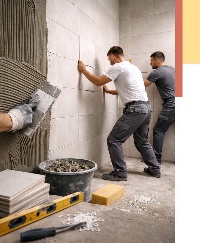 Укладка плитки на стены в Балашове от 864 руб. — качественно и недорого | ОТДЕЛОЧНИК-Бла