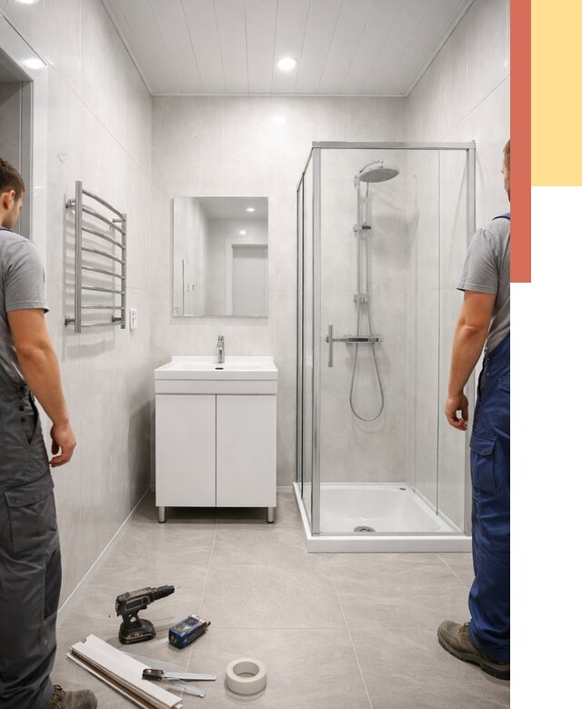 Отделка ванной комнаты панелями ПВХ в Балашове от 4576 руб. за м2 | ОТДЕЛОЧНИК-Бла