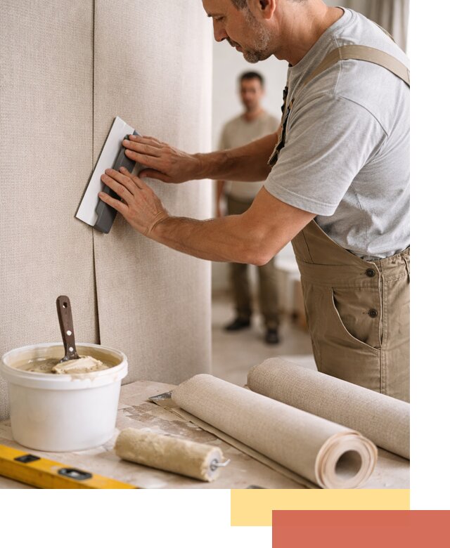 Поклейка текстильных обоев в Балашове профессионально и аккуратно