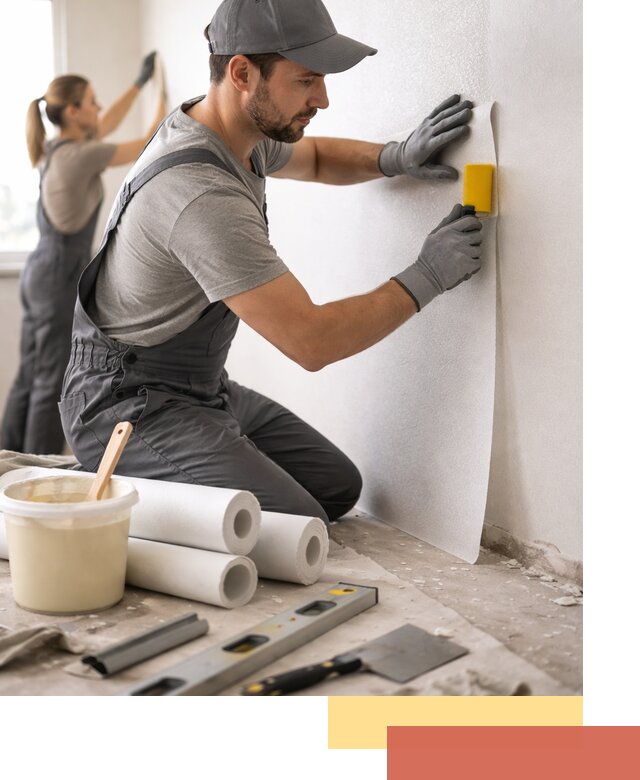 Поклейка стеклообоев профессионально в Балашове