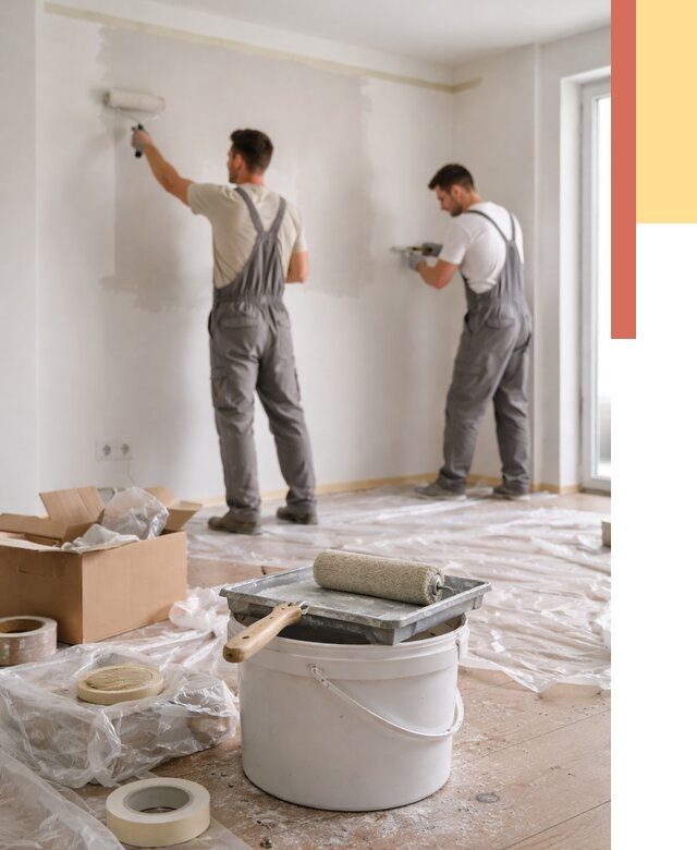 Покраска стен в квартире в Балашове от 2542 руб/м2 — быстро и недорого | ОТДЕЛОЧНИК-Бла