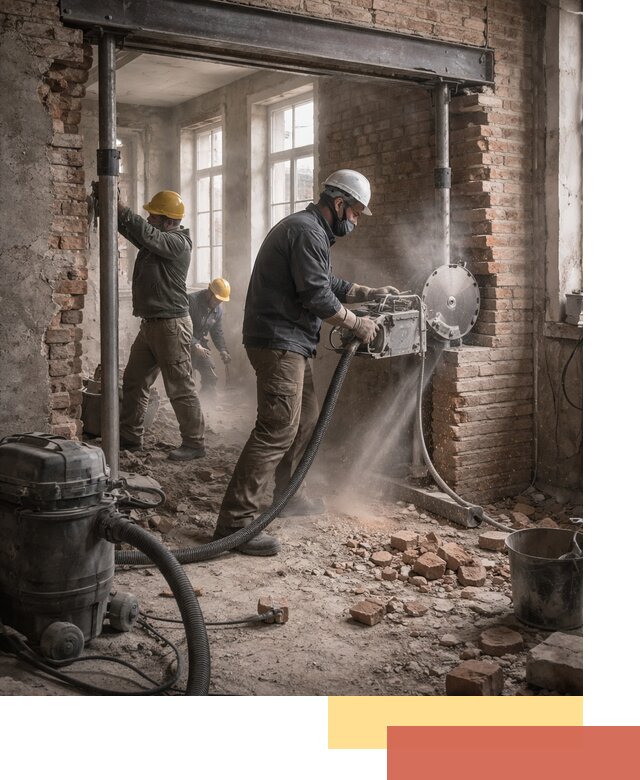 Прорезка проема в стене под дверной или оконный проем в Балашове