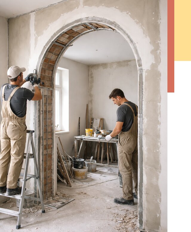 Устройство арочного проема в Балашове от 9661 руб. под ключ — быстро и недорого | ОТДЕЛОЧНИК-Бла