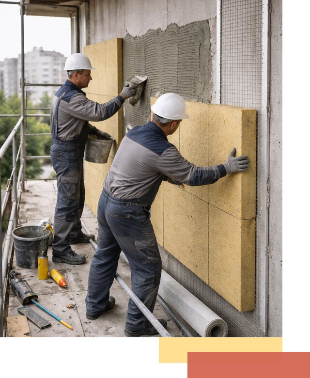 Утепление стен зданий и домов в Балашове качественно и надежно