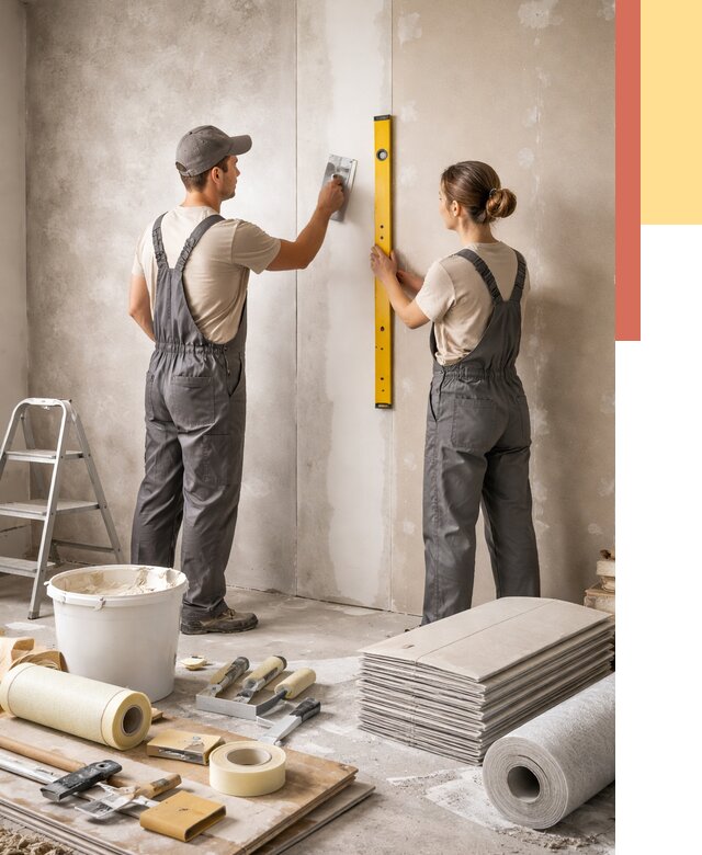 Отделка стен в Балашове от 1525 руб/м² — недорого, быстро, под ключ | ОТДЕЛОЧНИК-Бла