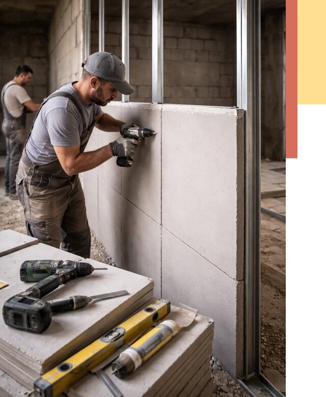 Кладка влагостойких перегородок ПГП в Балашове от 1220 руб. под ключ | ОТДЕЛОЧНИК-Бла