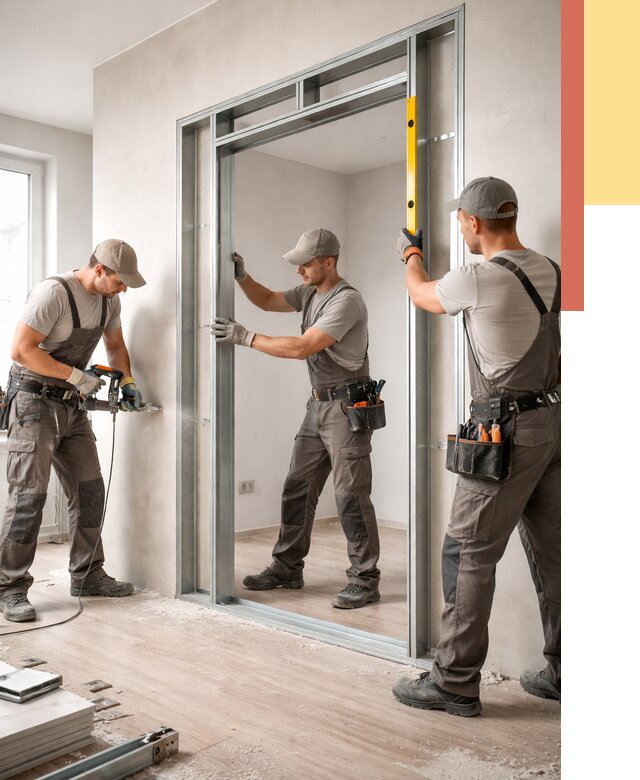 Устройство дверного проема в перегородке в Балашове от 4576 руб. под ключ | ОТДЕЛОЧНИК-Бла