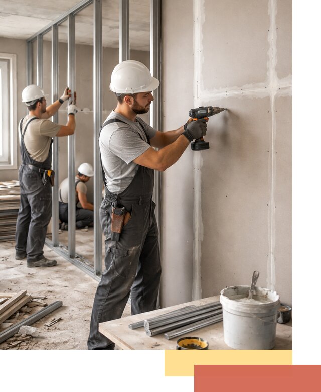 Перегородки из огнестойкого гипсокартона в Балашове под ключ