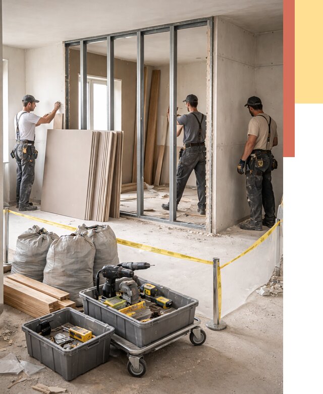 Перенос гипсокартонной перегородки в Балашове под ключ от 4576 руб. | Демонтаж и монтаж – ОТДЕЛОЧНИК-Бла