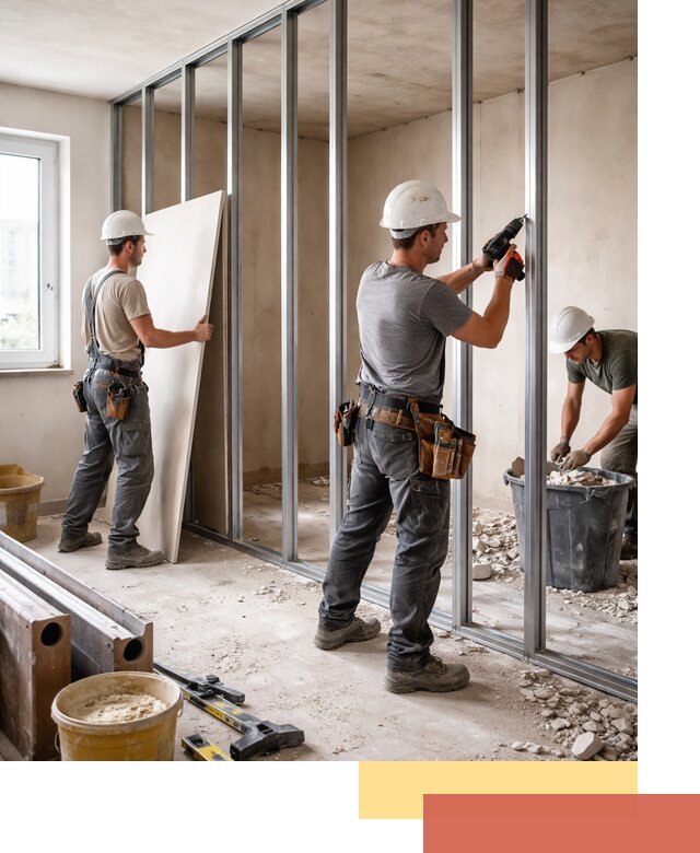 Перенос гипсокартонной перегородки в Балашове профессионально и быстро