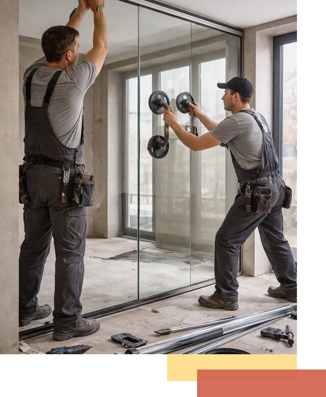 Цельностеклянные перегородки под ключ в Балашове