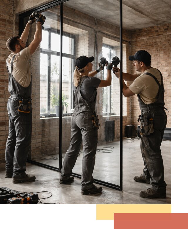 Стеклянные перегородки лофт — изготовление и монтаж в Балашове