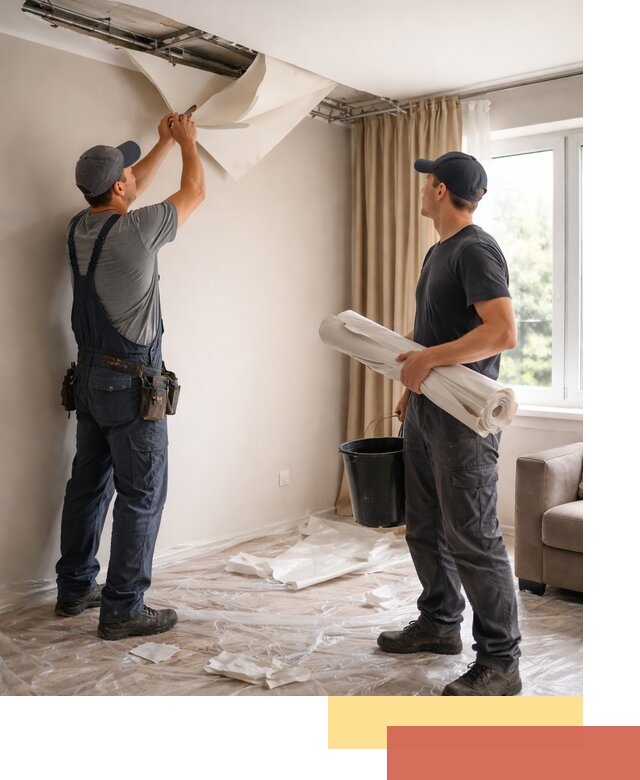 Демонтаж натяжного потолка в Балашове быстро и аккуратно