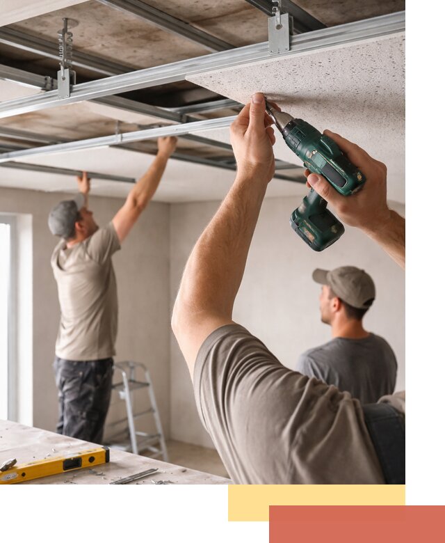 Монтаж акустического потолка в Балашове под ключ