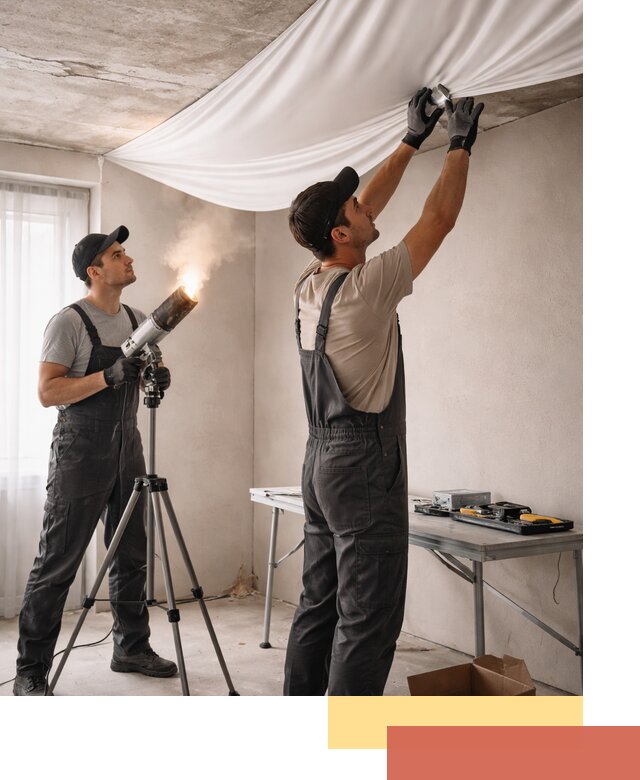 Установка натяжного потолка под ключ в Балашове