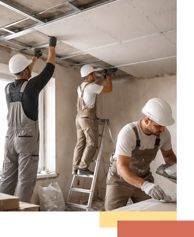 Одноуровневый потолок из гипсокартона в Балашове — монтаж и отделка