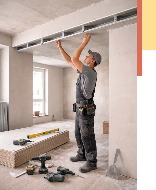 Потолок из гипсокартона с нишей в Балашове от 1271 руб. под ключ | ОТДЕЛОЧНИК-Бла