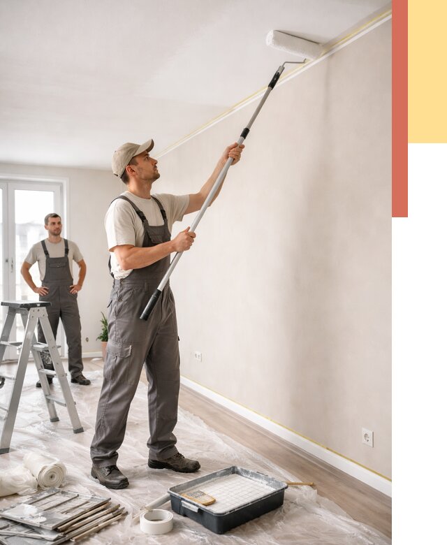 Покраска потолка из гипсокартона в Балашове от 4576 руб./м2 — услуги под ключ | ОТДЕЛОЧНИК-Бла