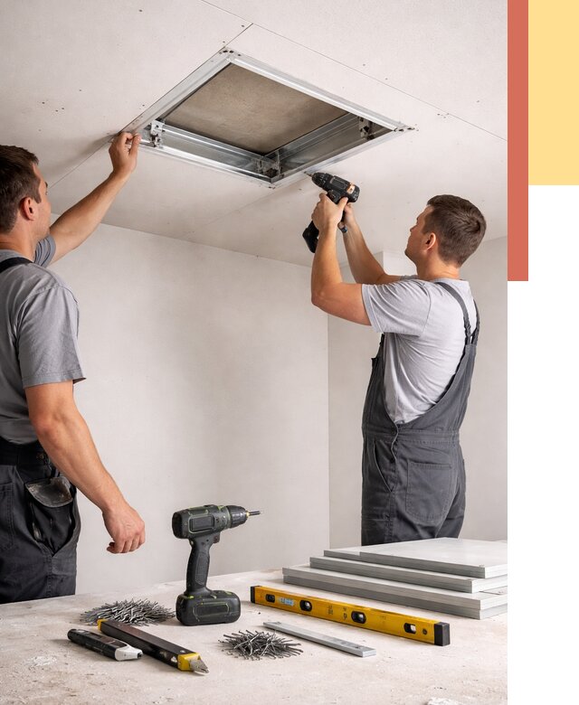 Установка люка в потолок ГКЛ в Балашове от 2542 руб. под ключ | ОТДЕЛОЧНИК-Бла