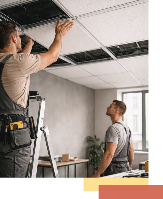 Монтаж потолочной плитки в Балашове качественно и в срок