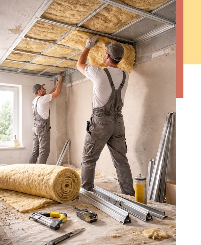 Утепление потолка в Балашове от 7322 руб/м2 — недорого, быстро, под ключ | ОТДЕЛОЧНИК-Бла