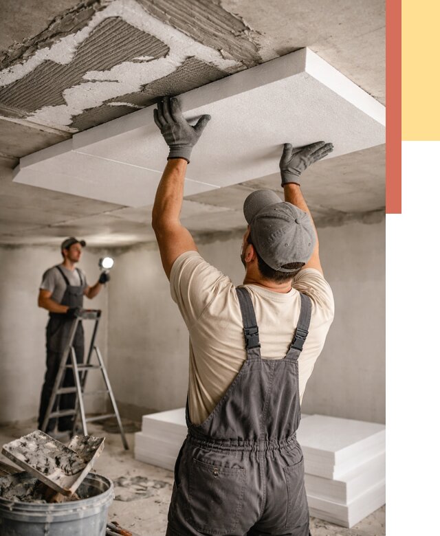 Утепление потолка пенопластом в Балашове от 4576 руб/м2 — недорого и быстро | ОТДЕЛОЧНИК-Бла