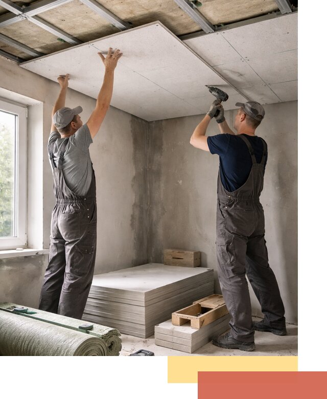 Шумоизоляция потолка панелями ЗИПС в Балашове